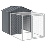 Pollaio/recinto con recinto 117 x 201 x 123 cm acciaio zincato antracite 02_0043946