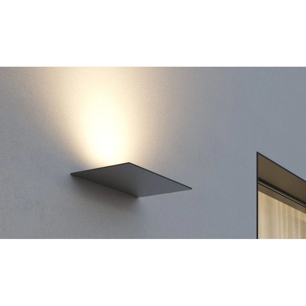 Pla Corten - Applique a led da muro 35W CCT Switch 2700K/3200K/4000K in alluminio, Luce murale verso l'alto - Beneito & Faure