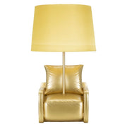 Lampada da Tavolo Poltrona, Oro, Poliresina, 26x26x46 cm