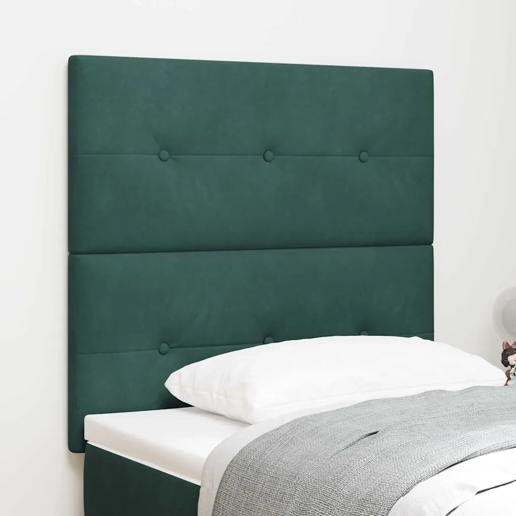 Testiera | Testata Verde Scuro 80 cm Velluto
