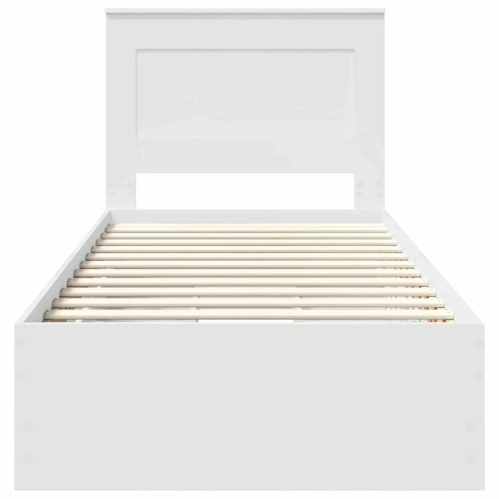 Struttura del letto Bianco 75 x 190 cm Legno Ingegnerizzato 3410214