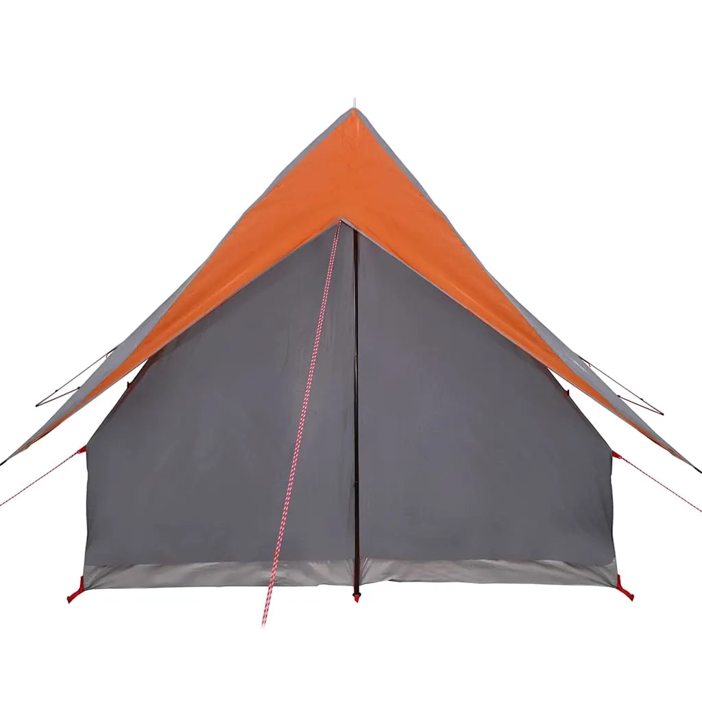 Tenda Familiare con tetto Grigio e arancione 220 x 220 x 184 cm 4100675