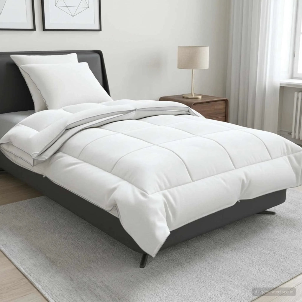 Set di piumone e cuscini 3 pcs 155x220 cm 4 stagioni Lana 3442049