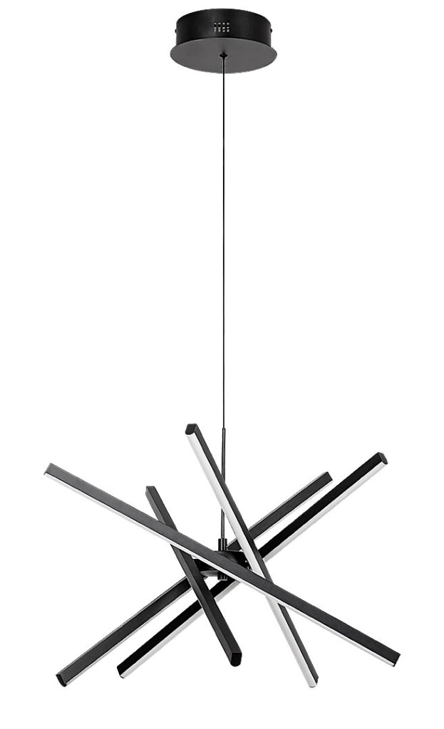 Lampada a sospensione LED moderna Rabalux Matilde nera 48W