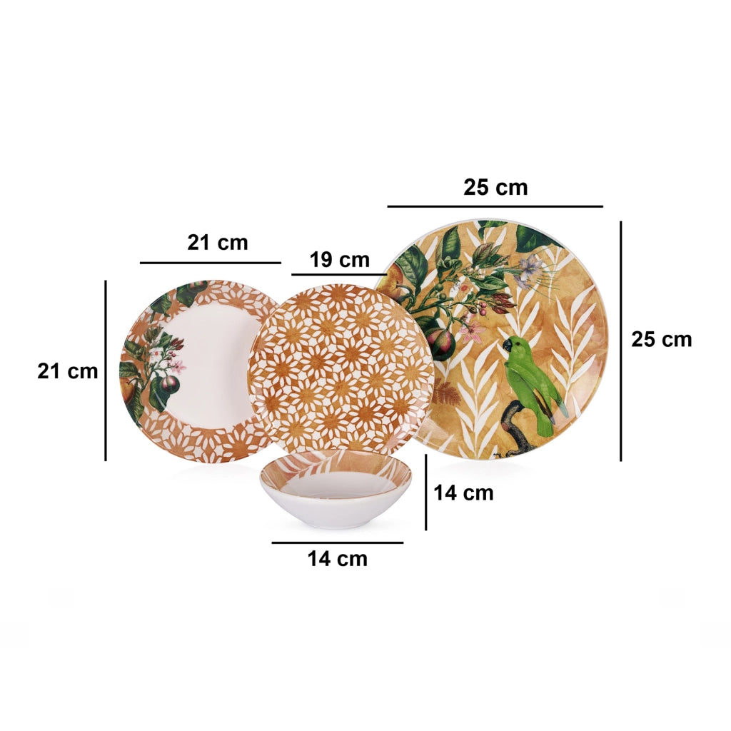 Nomesi, Servizio Piatti set da 24, Arancione