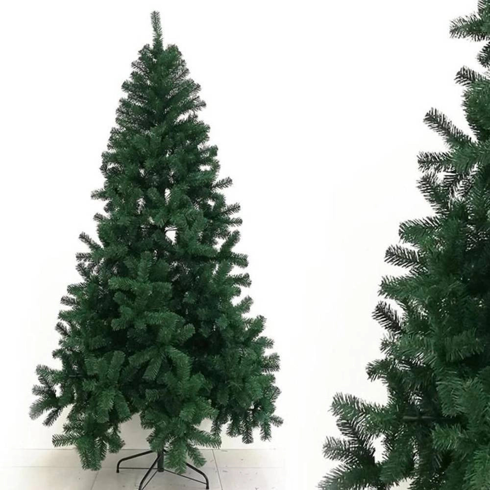 Trade Shop - Albero Di Natale Artificiale Base A Croce Da 210cm Super Folto Con Rami Verde -