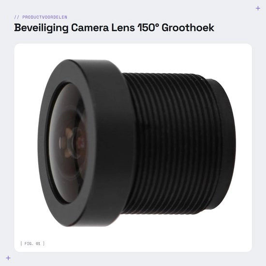 Custodia di Protezione per Obiettivo Fotografico - Campo Visivo 150° - Definizione Elevata
