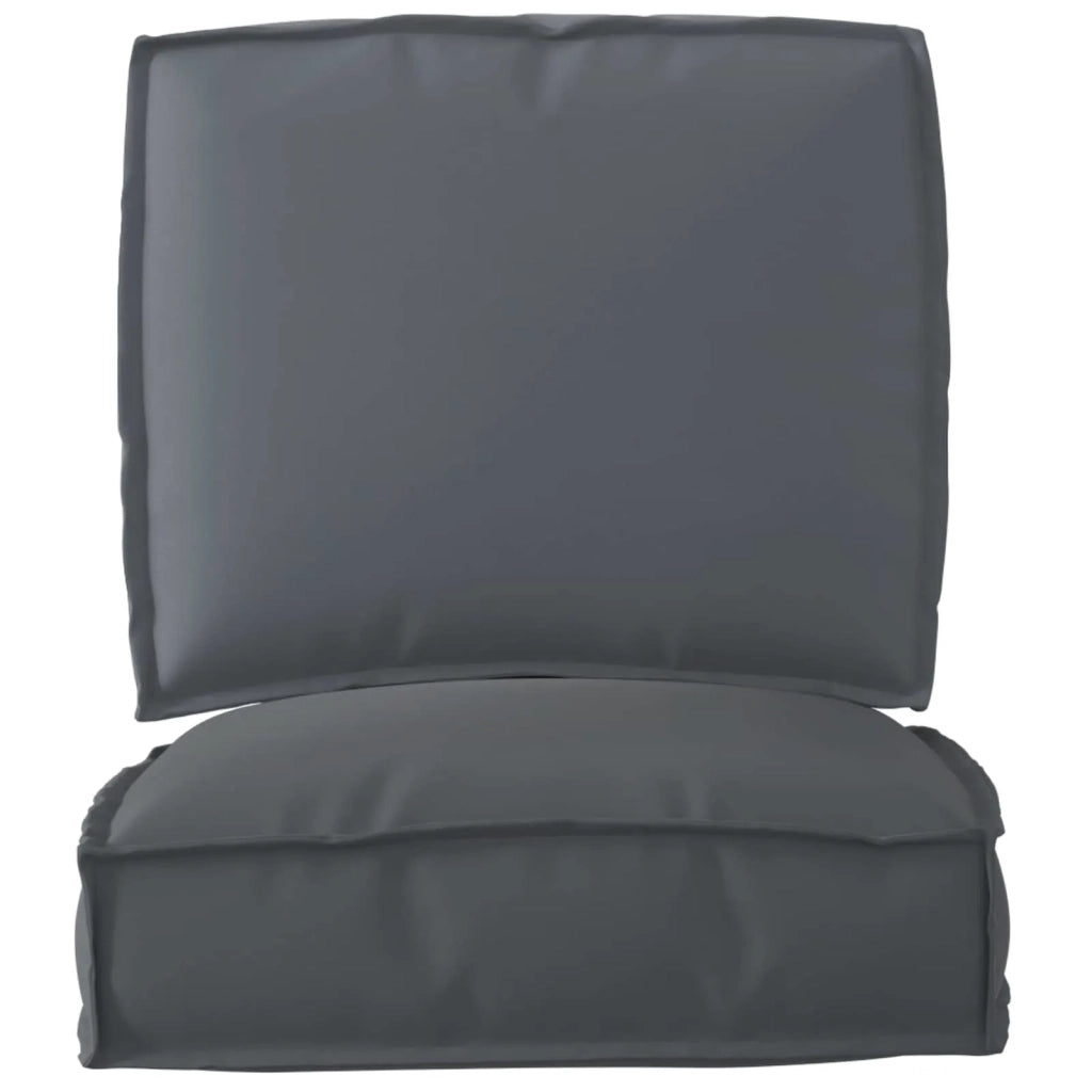Set di Cuscini per Pallet 2 pcs Antracite Tessuto Oxford 3329039