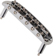 Ponte Metallico per Chitarra - Accessori per Musica Jazz - Montaggio Solido - Argento - Parte Posteriore Chitarra Compatibile - Chitarre Elettriche Design di Tuning Preciso