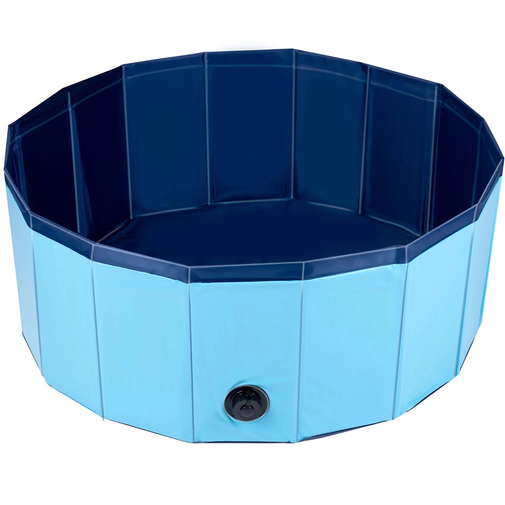 Piscina per Cani Pieghevole con Fondo Antiscivolo Vasca Animali Domestici 80 Ø