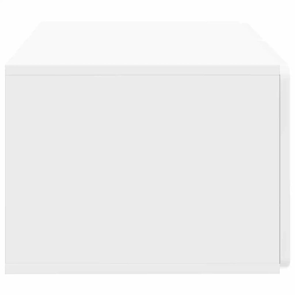 Mobile TV da Muro | Armadietto TV | Mobile Porta TV Bianco Lucido 59,5 x 41 x 30 cm
