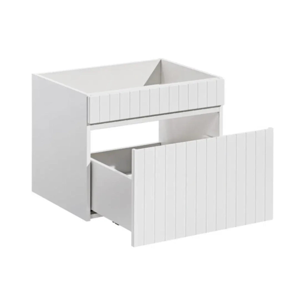 Set ICON bianco: mobili sotto lavabo 120cm + doppio lavabo incassato in ceramica bianca