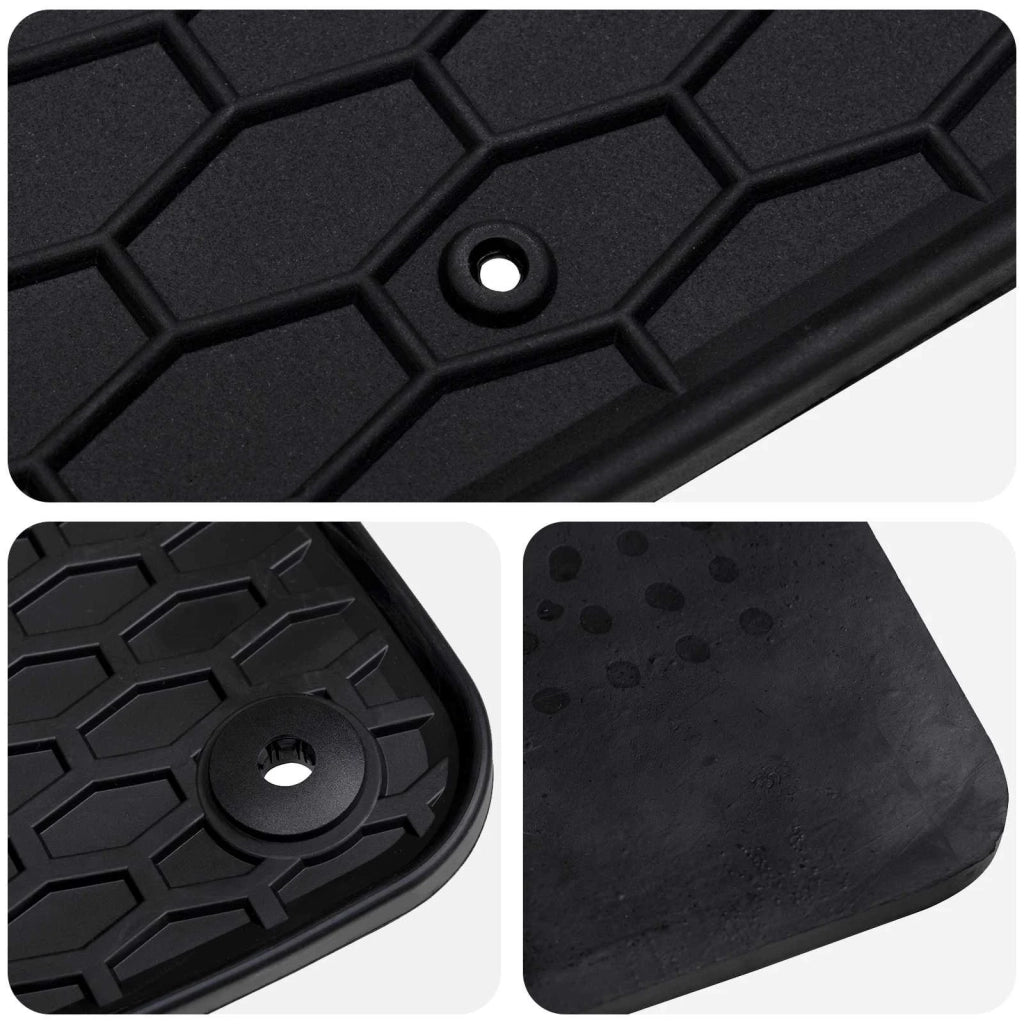 Tappetino per Auto 4 pcs Nero Gomma 42029086