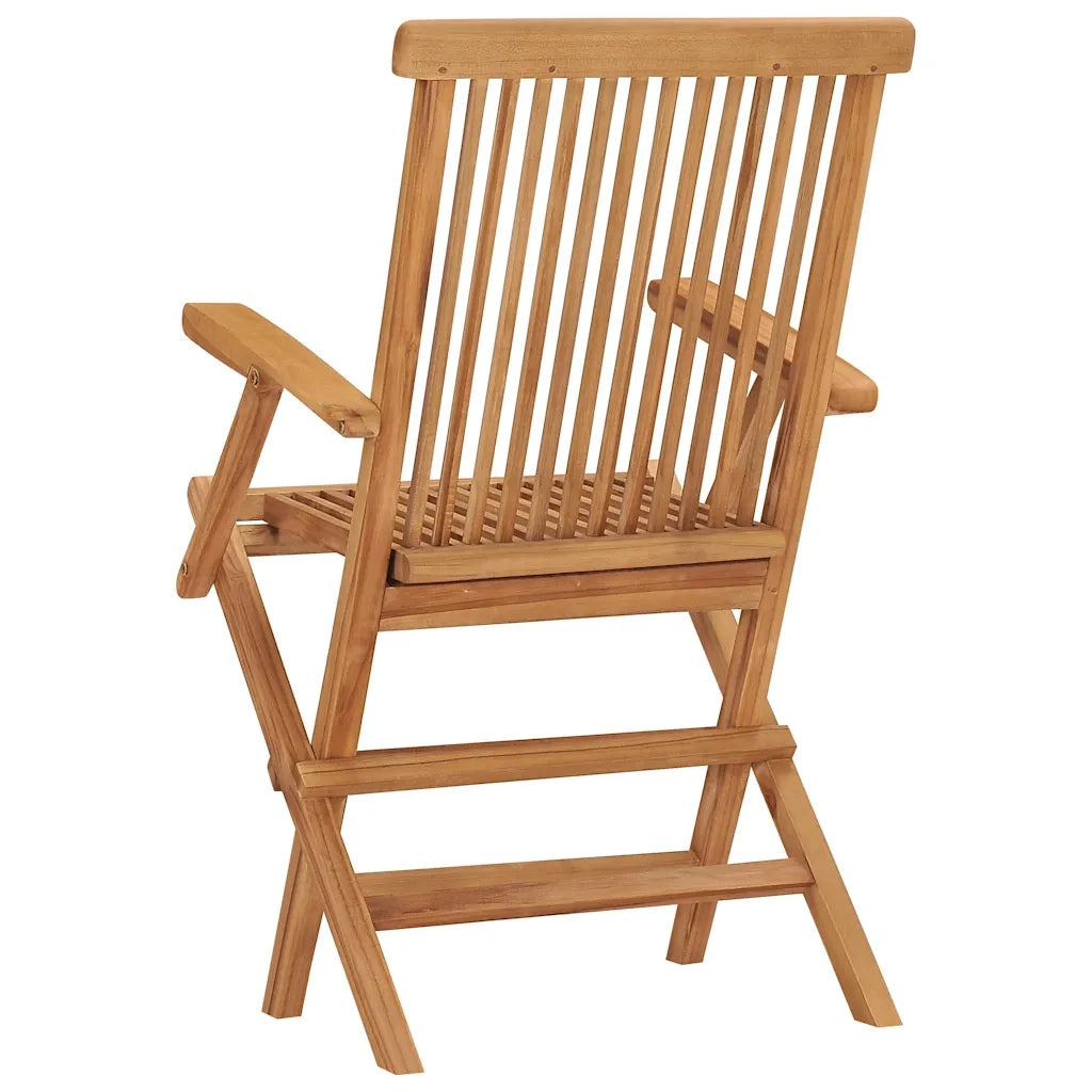 Sedie da Giardino Pieghevoli 6 pz in Legno Massello di Teak 3096594