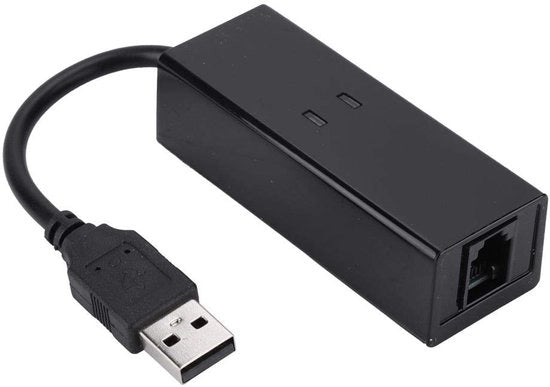 Modem esterno a USB 56K compatibile con Windows 7, 8, 10 e XP, con supporto vocale e fax.