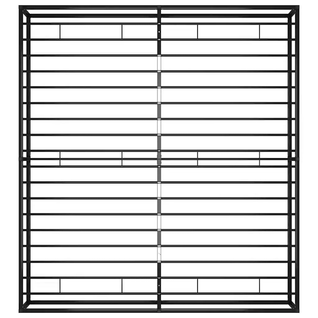 Giroletto-Struttura Letto Nero in Metallo 140x200 cm 185284