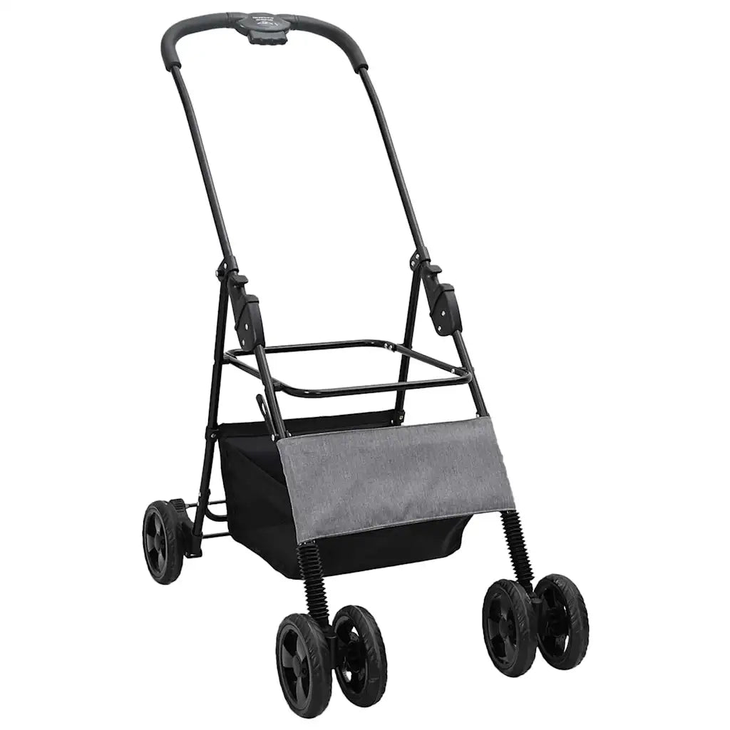 Passeggino pieghevole per animali Grigio 81 x 47 x 99 cm CFW4478181