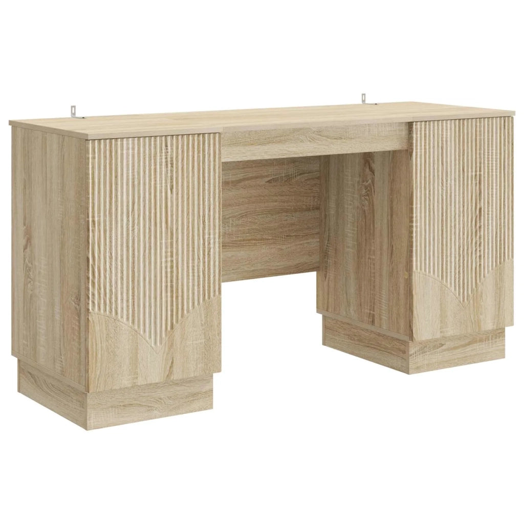 Scrivania | Tavolo da Ufficio Rovere Sonoma 142,5 x 50 x 75 cm Legno ingegnerizzato