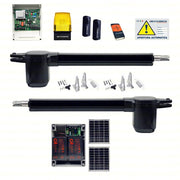 KIT PANNELLO SOLARE BHE 400 DFM 2 ANTA BATTENTE 24V CON SUNPOWER 2 BATTERIE