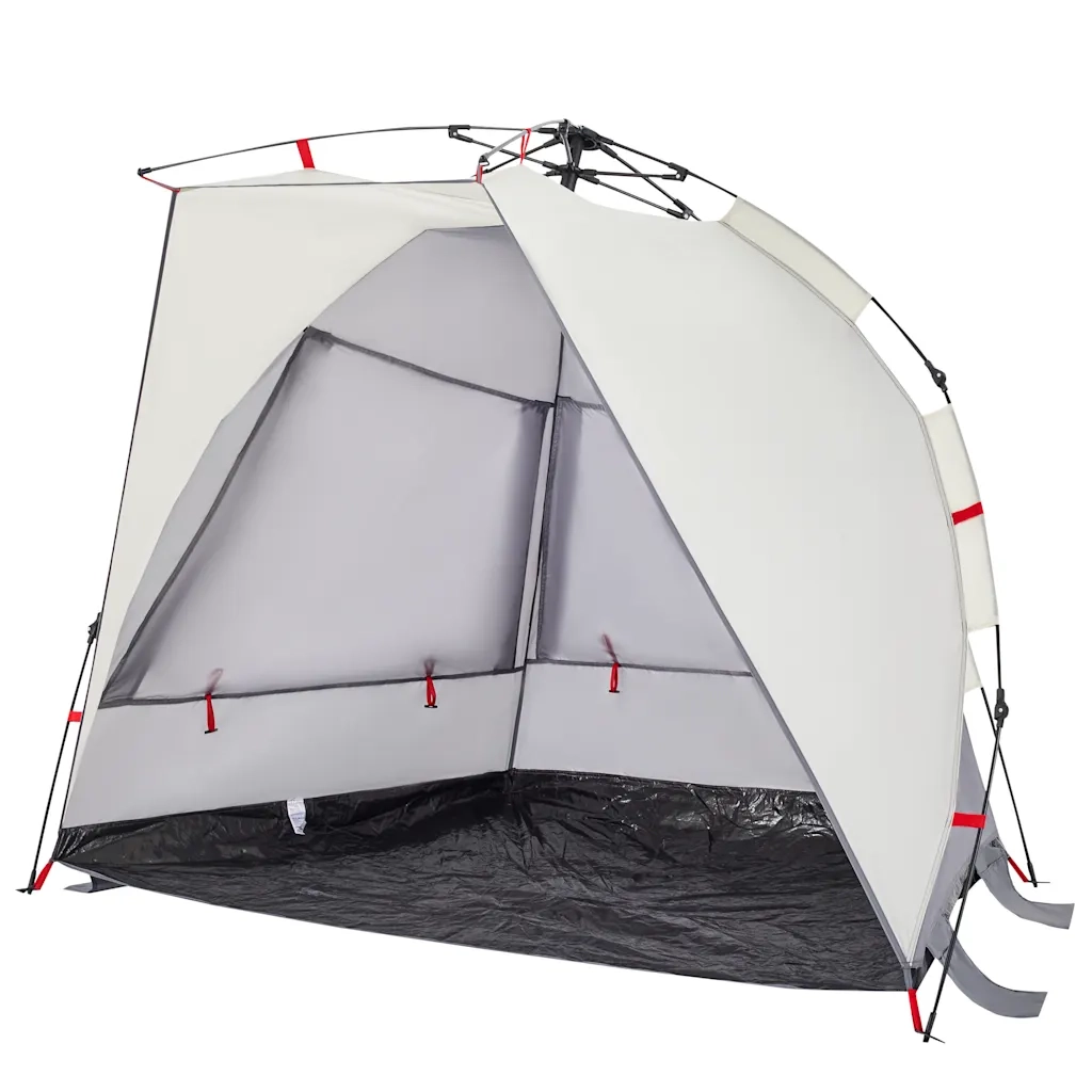 Tenda da Spiaggia 2 Persone-Tenda da campeggio Grigio Rilascio Rapido Impermeabile 931569