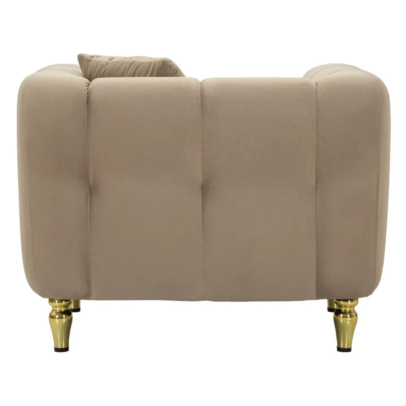 Poltrona Alma Grigio Con Cuscino cm 97x81x71