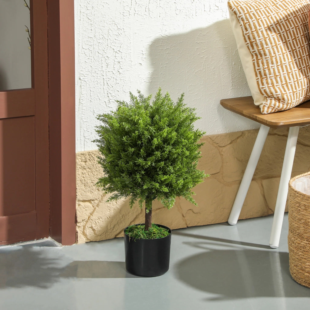 Albero Cedro Finto con Vaso ¨C Zephmum ¨C Verde 55 cm