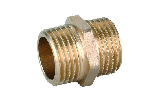NIPPLE DIRITTO MM IN OTTONE GIALLO IBP- 1 1/4- IBP- pezzi 1