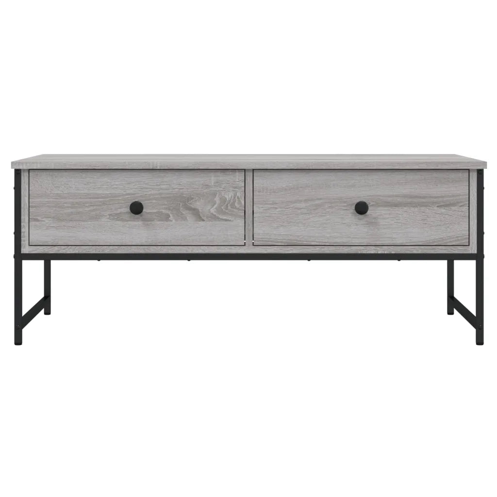 Tavolino Salotto Grigio Sonoma 101x49x39,5 cm Legno Multistrato 837740