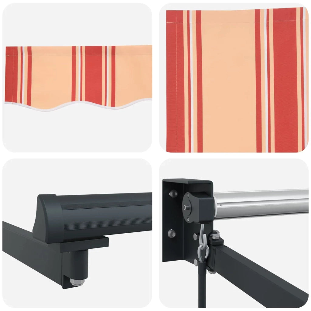 Tenda da Sole | Tenda parasole Giallo e Arancione 350 x 250 x 165 cm Poliestere