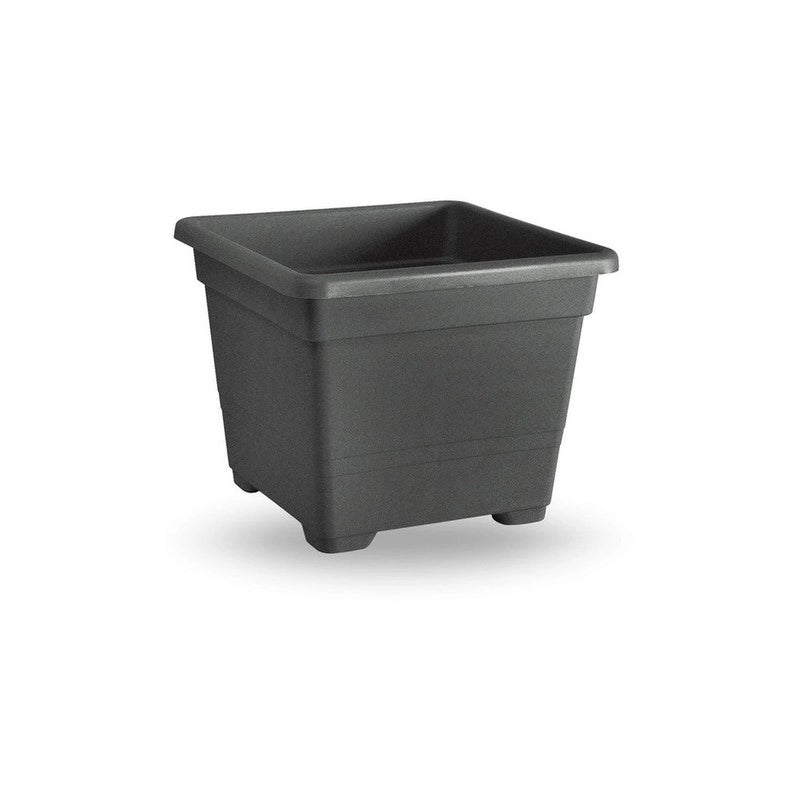 VASO QUADRATO CM.32  ANTRACITE- 1,0 pz
