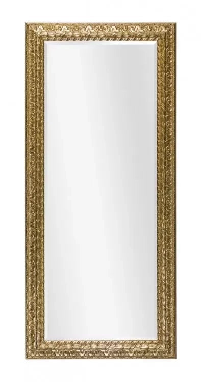 Mobili2g - specchiera in foglia oro rettangolare misure: l.180x h. 90 x p. 5
