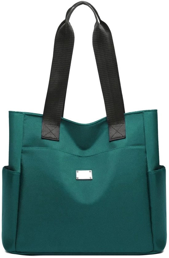 Borsa da Spalla per Donna Grande Capacità - Impermeabile Nylon - Borsa da Compra Donna Leggera - Borsa con Molte Tasche - Borsa Resilente - Borsa Donna