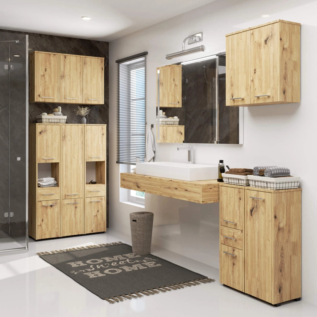 Mobile bagno AKORD Sonoma Artisan 30 cm 1 anta 30x30x85 cm
