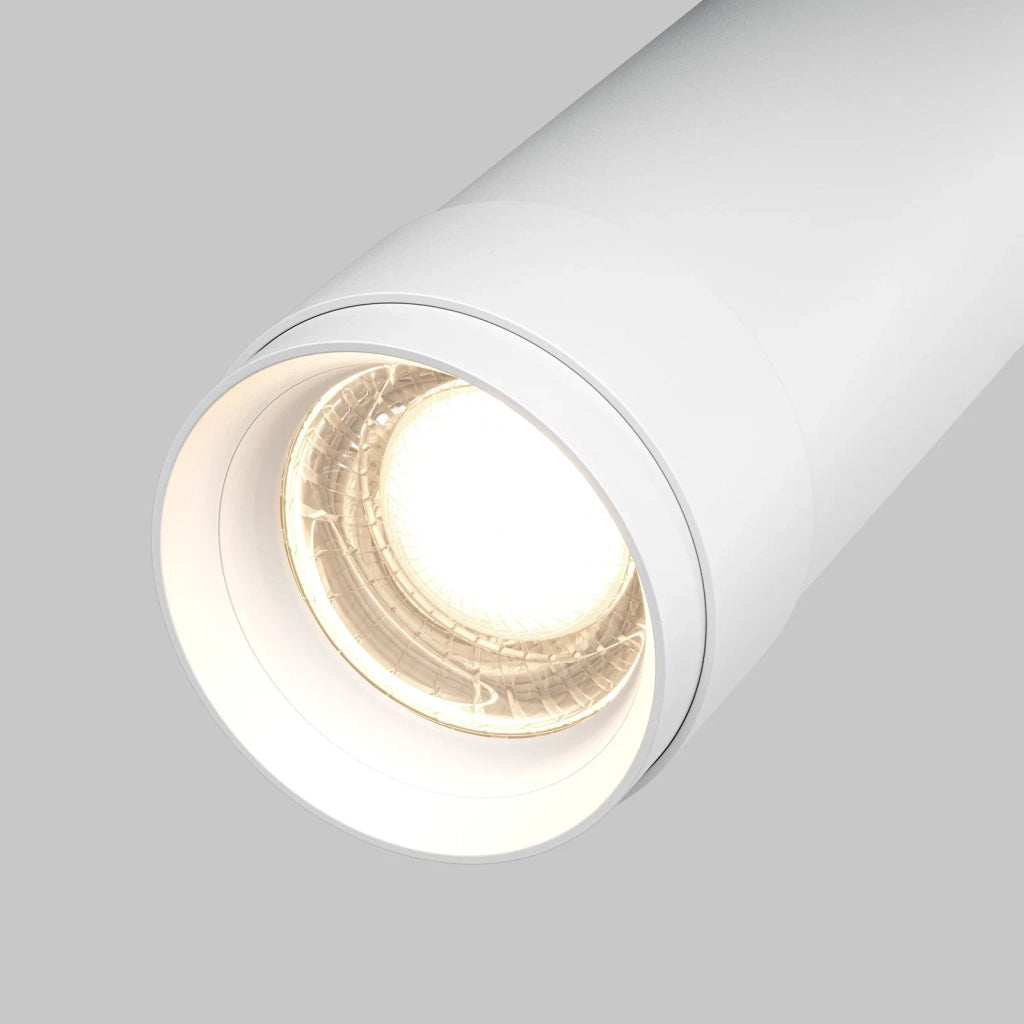 Maytoni Lampada da soffitto Focus Zoom 1 luce LED integrato bianco alluminio