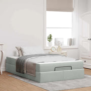 Struttura letto con materasso 2 pcs Grigio chiaro Velluto 3399552