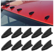 Antenna Universale in Carbonio Nero - 10 Pezzi - Nero - Caratteristica del Corpo Auto - 52,5 x 23 x 22 mm - Spoiler del Tetto