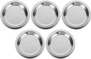 5 pezzi - Sostegni per bicchieri - Sostegni per tavola - Supporti per bicchieri - Sostegni per cucina - Supporti per tazze - Sostegni per bicchieri in acciaio inossidabile - Argento