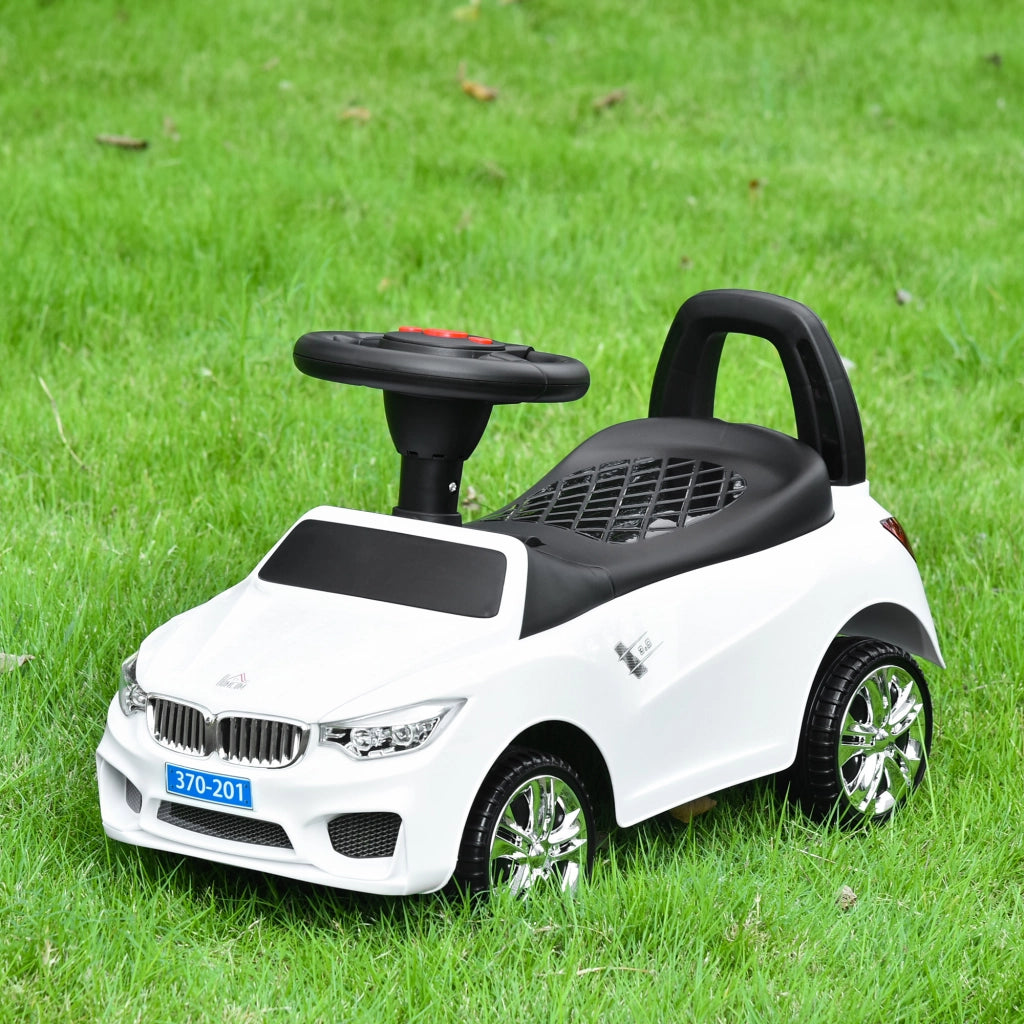 Correpasillos Bambini con Faro Musica e Volante ¨C Zephmum ¨C Bianco