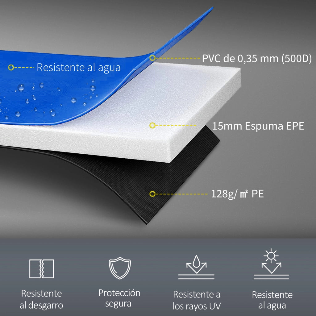 Bordo di Protezione Imbottito per Trampolino ¨C Xylo ¨C Diametro 305 cm Blu