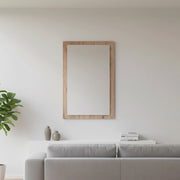 Specchiera Rettangolare 0663 con Cornice Rovere 105x60 cm. – Design Materico e Moderno