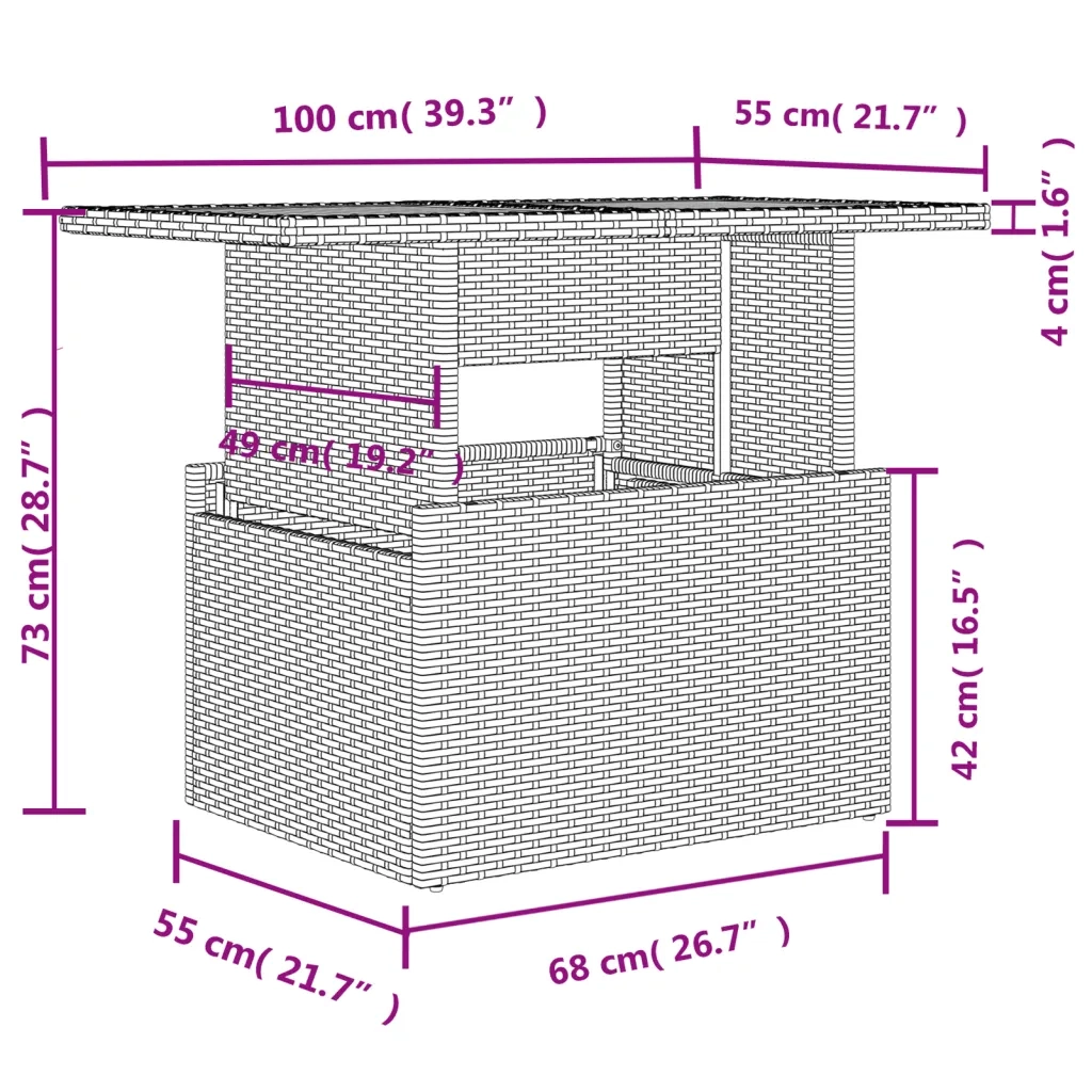 Set Divano da Giardino 9pz con Cuscini Grigio Chiaro Polyrattan 3266432
