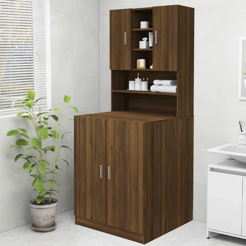Mobile per Lavatrice Rovere Marrone 70,5x25,5x90 cm 815947