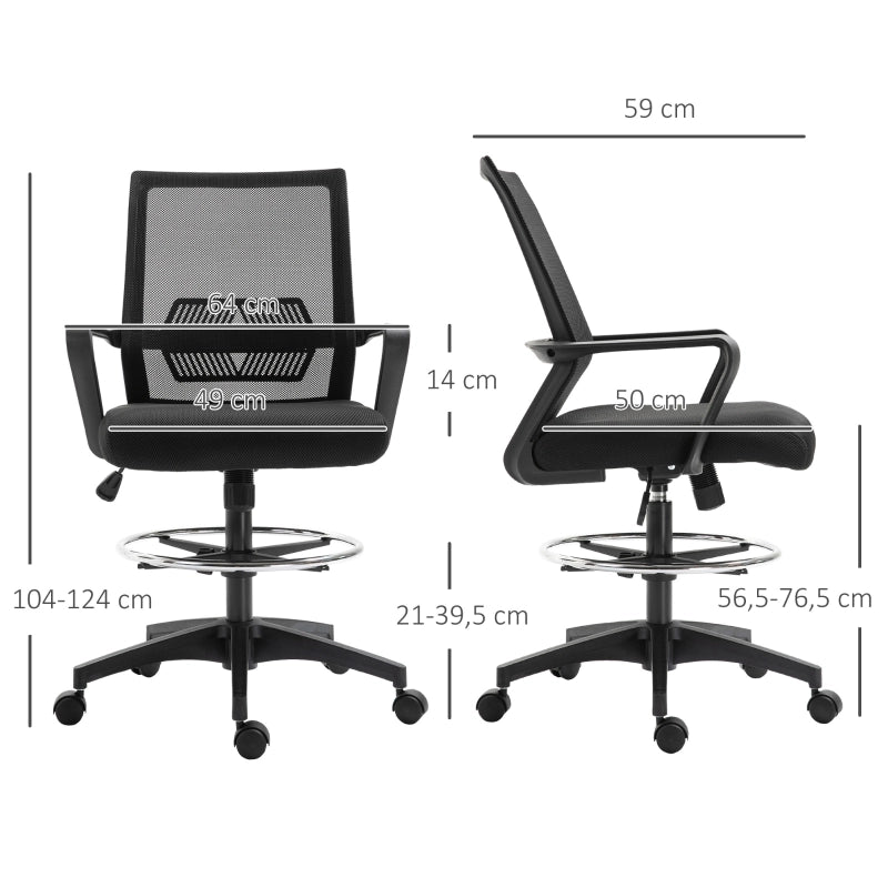 Sedia da ufficio, sedia ergonomica da scrivania con poggiapiedi regolabile, supporto lombare, sedia girevole regolabile in altezza con rivestimento