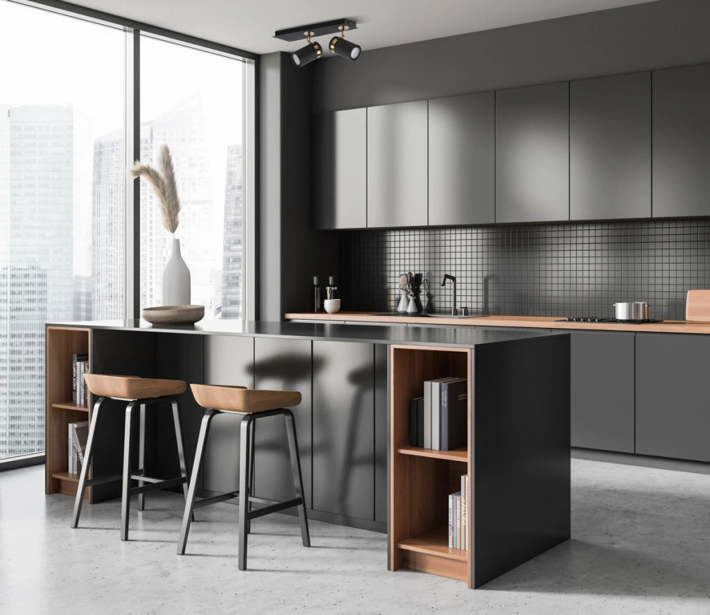 Faretto soffitto doppio nero-oro orientabile 2xGU10