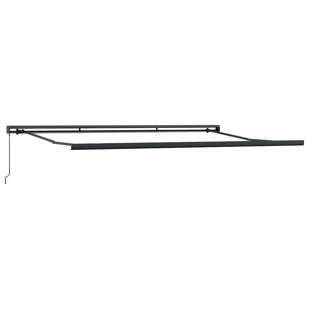 Tenda Retrattile Antracite e Bianca 4,5x3 m Tessuto e Alluminio 3216131