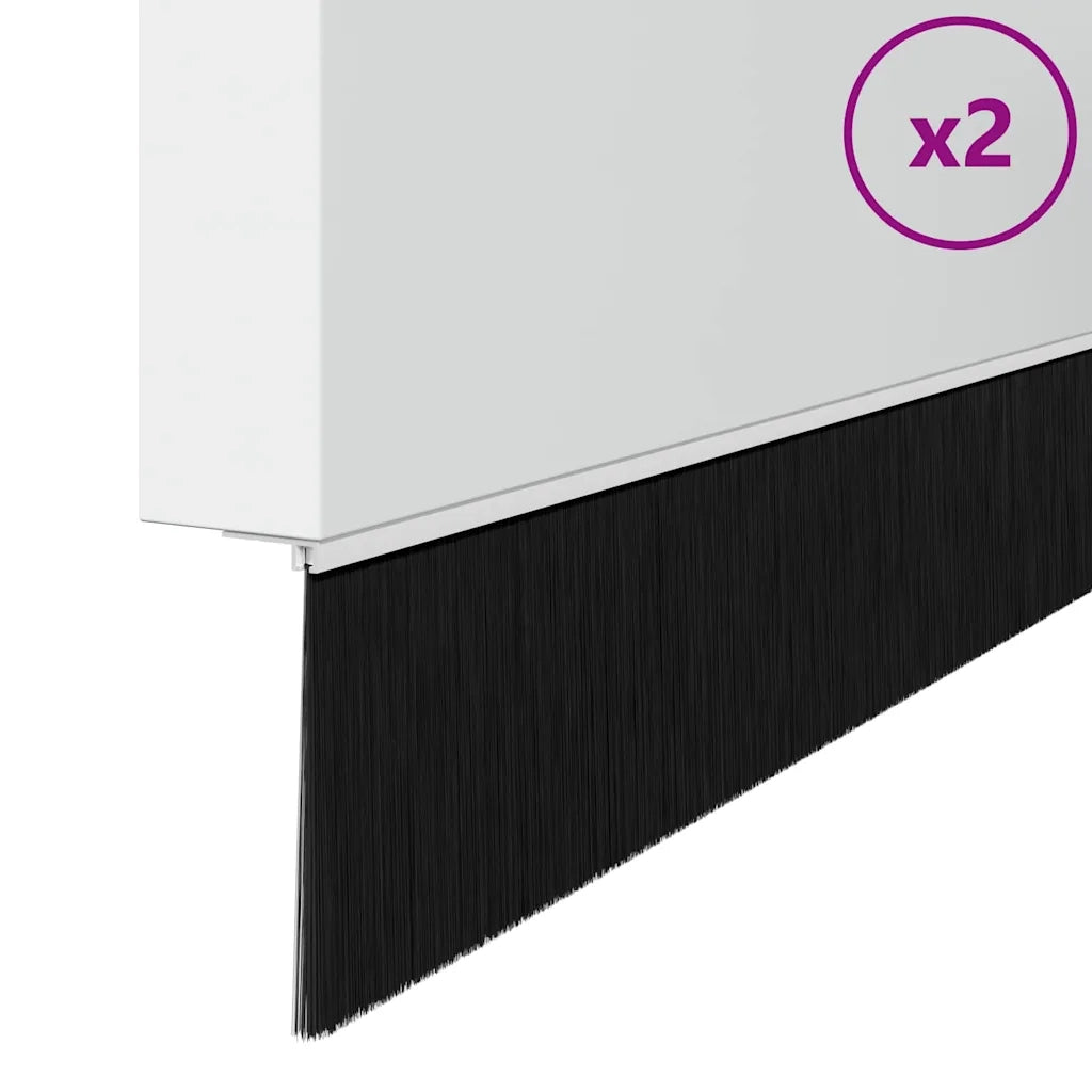 Spazzole per porte a vite 2 pz Bianco 100 cm Lega di alluminio CFW7466269
