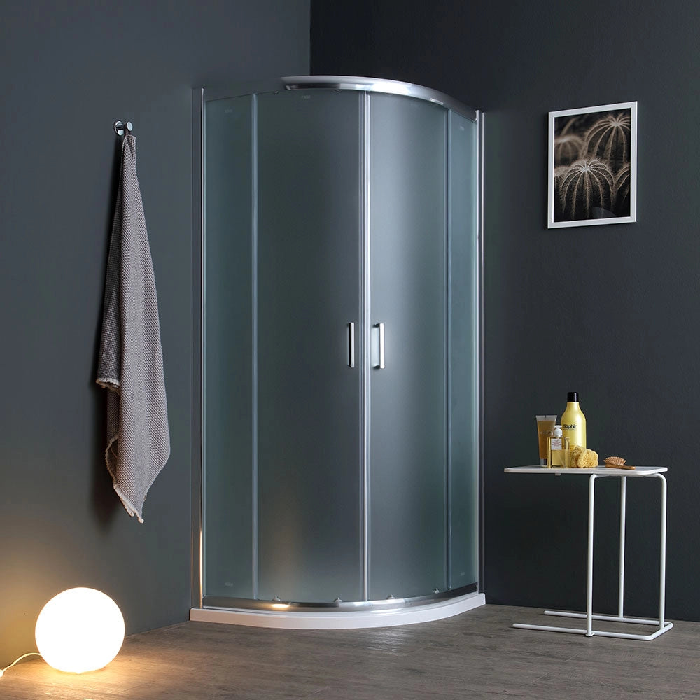 Box doccia angolare 80x80 cristallo satinato