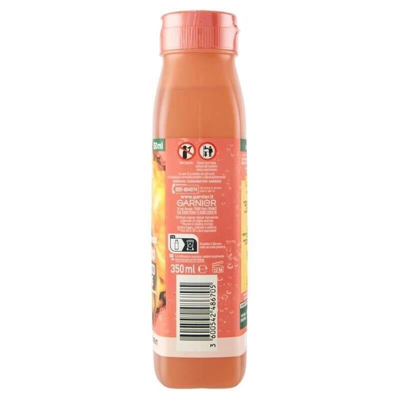 GARNIER FRUCTIS SET 3 SHAMPOO HAIR FOODS 350 ML L'UNO CAPELLI LUNGHI E SPENTI ALL'ANANAS