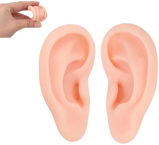 Modello Oormodel Zalto - Silicio Soft - Flessibile 1:1 Umano - Piercing Orecchio - Accessori Orecchio - Orecchini - Strumento Allenamento - Supporto Orecchino