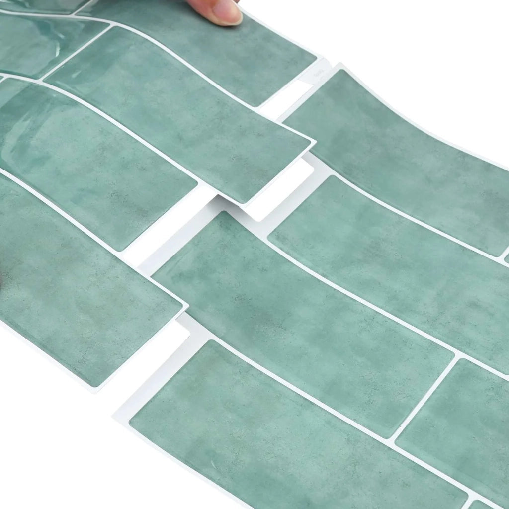 Piastrella subway 50 pcs Grigio Verde 29 x 21 cm 42046152